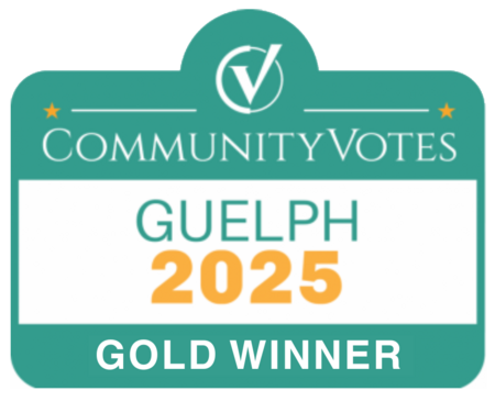 Guelph Community Votes 2025 award — Eramosa Physiotherapy Associates Guelph (Bullfrog Mall) clinic