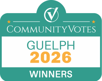 Guelph Community Votes 2026 award — Eramosa Physiotherapy Associates Guelph (Bullfrog Mall) clinic